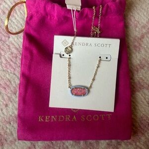 Kendra Scott Pink Stone Necklace LIMITED EDITION